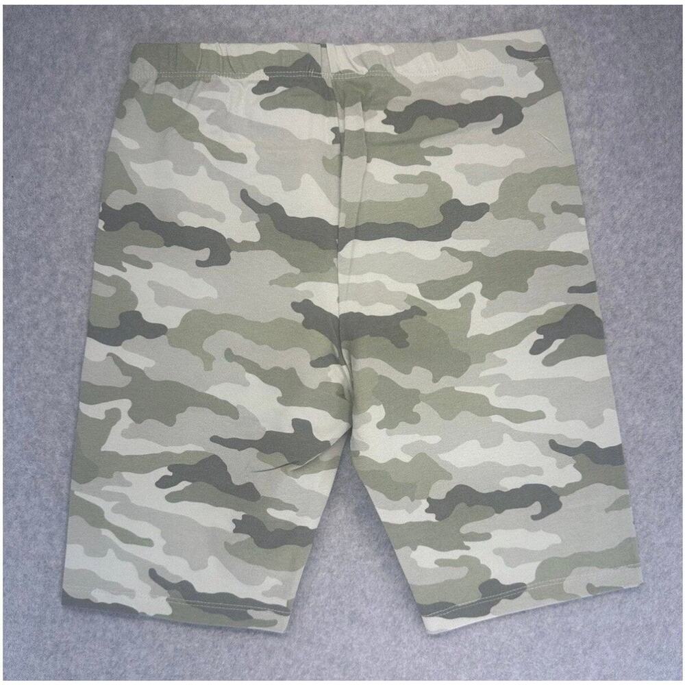 Cat & Jack Girls Shorts Sage Green Camo XL 14/16 Stretch Bike Cotton Blend - Picture 6 of 6